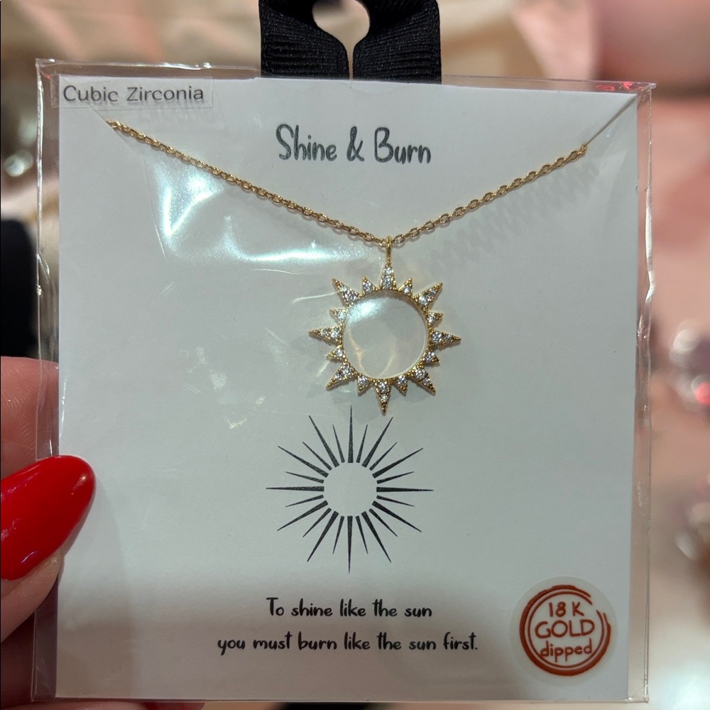 Gold Sunburst Necklace